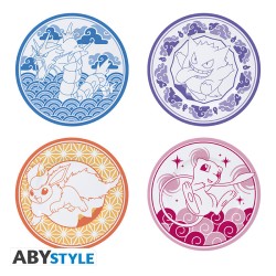 Abystyle - Pokemon - Set Di 4 Piatti - Japanese Style